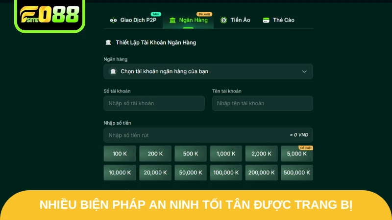 Nhiều biện pháp an ninh tối tân được trang bị