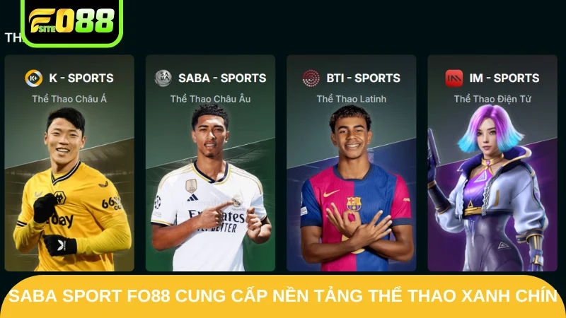 SABA Sport Fo88 cung cấp nền tảng thể thao xanh chín