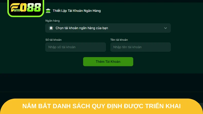 Nắm bắt danh sách quy định được triển khai