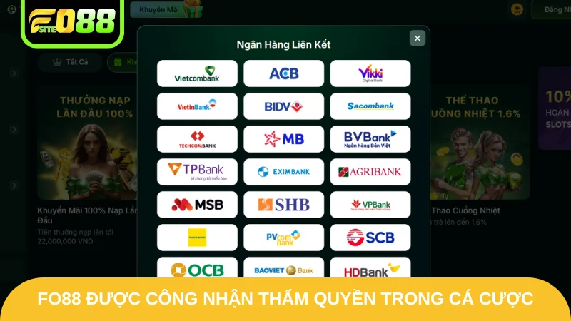 Fo88 7 Fo88 được công nhận thẩm quyền trong cá cược