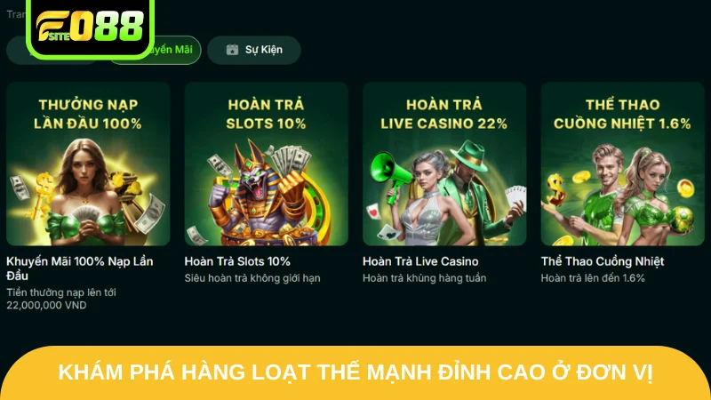 Khám phá hàng loạt thế mạnh đỉnh cao ở đơn vị